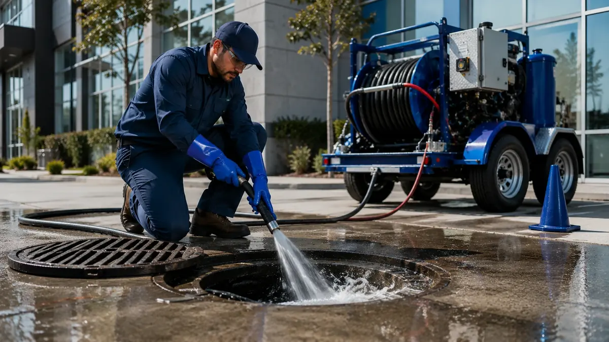 Commercial Hydro Jet Drain Cleaning in Villa Park