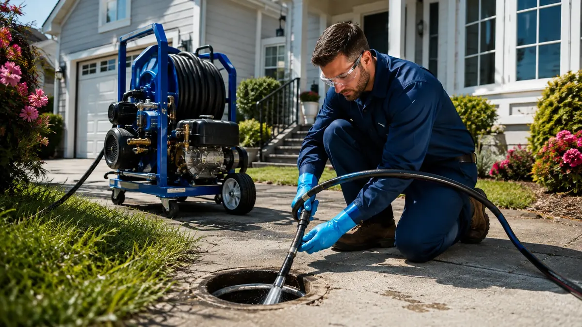 Residential Hydro Jet Drain Cleaning in Villa Park