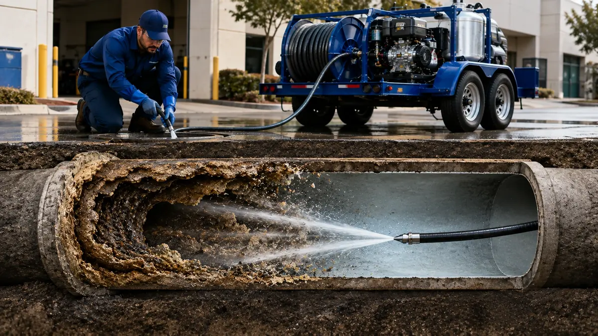 Sewer Pipe Descaling in Villa Park